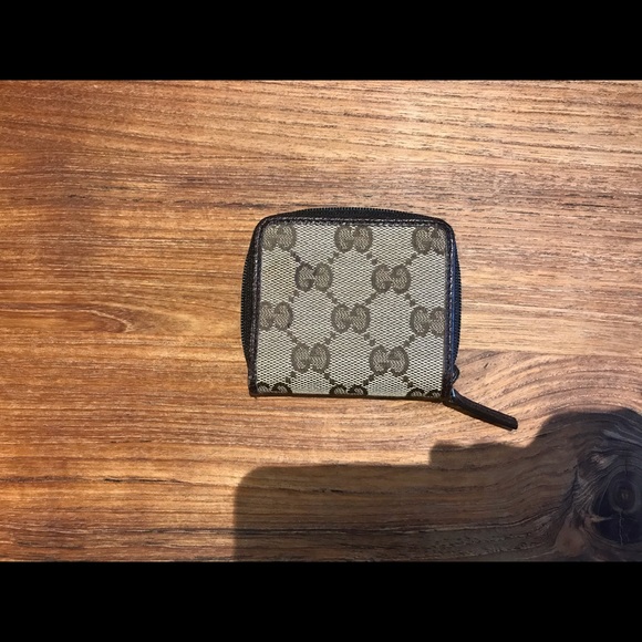 GUCCI coin case purse 115255 brown square zipper - Picture 4 of 11